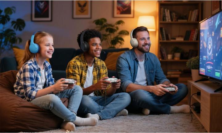 Image du produit Belkin Gaming On-Ear Kopfhörer für Kinder mit Kabel ENA011hqBK