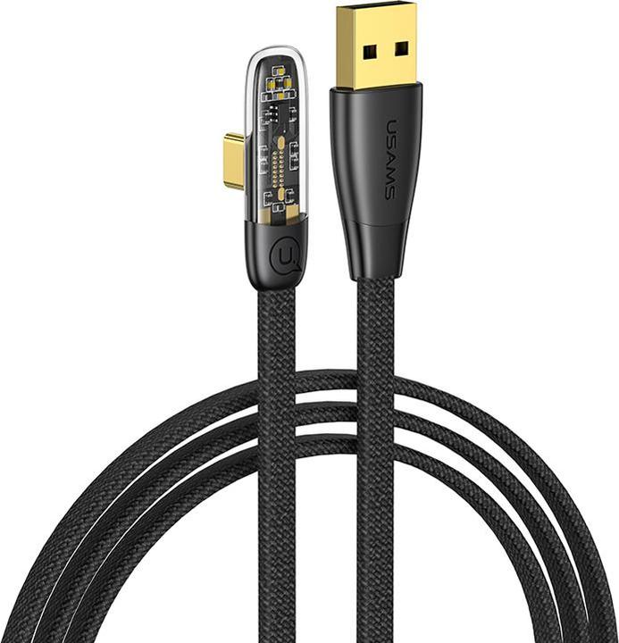 Produktbild EKO 66W USB-A auf Typ-C Ladekabel Winkel 90 Modell Iceflake 1.2m (1.20 m, USB 3.0, 66 W)