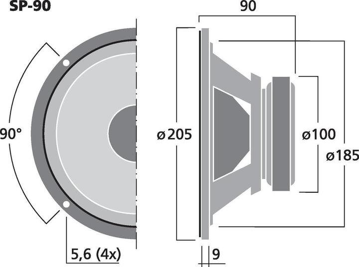 Image du produit Monacor Haut-parleur de basses (1 pièce)