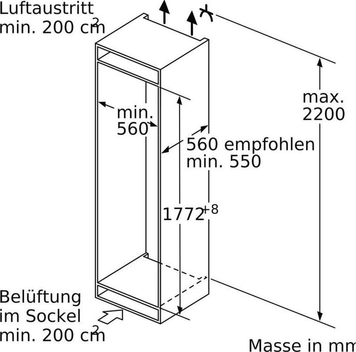 Actual product image Bosch Hausgeräte KIF82PFE0 (269 l)