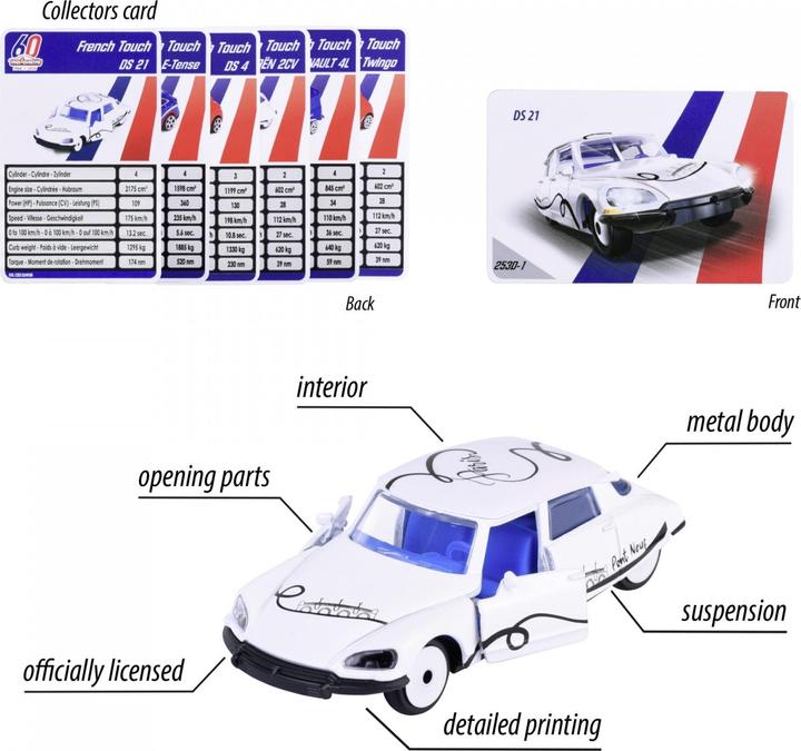Image du produit Majorette French Touch Premium Cars, 6-sort.