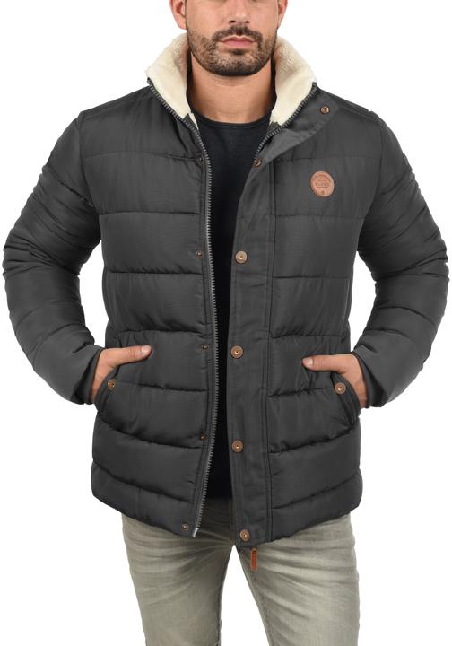 Actual product image Blend Frederic Men's Winter Jacket Outdoor Jacket With Teddy Fleece With Hood (XL)