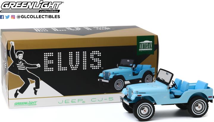Actual product image Jeep CJ-5, Sierra Blue - Elvis Presley (1935-77)