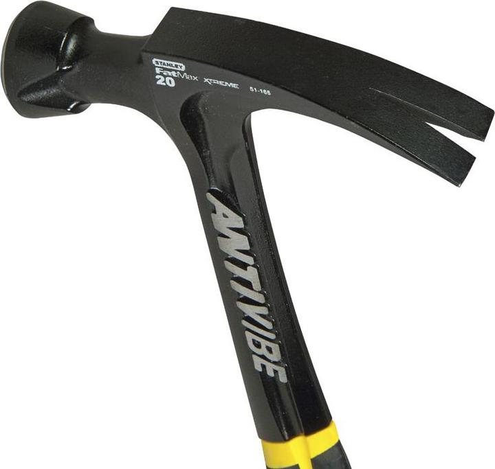 Produktbild Stanley FatMax Antivibe flache Klauenhammer (567 g Kopfgewicht, 340 mm Länge, weicher Handgriff, Sti (798 g)