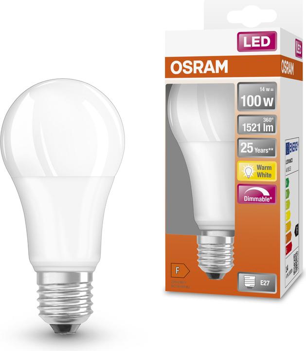 Actual product image Osram Superstar Classic A (E27, 13 W, 1521 lm, 1 x, F)