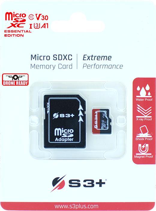Produktbild S3Plus S3+ S3SDC10V30E 64 GB MicroSDXC UHS-I Klasse 10 (64 GB, microSDXC, U1, UHS-I)