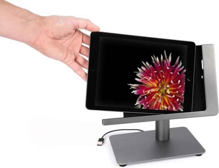 Produktbild Viveroo 381219 iPad Ständerloesung 12.9zDarkSteel free flex Standfuss