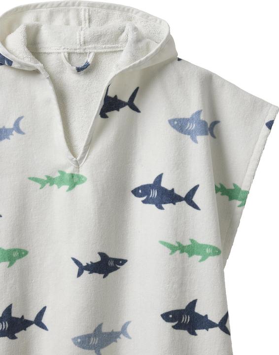 Vertbaudet Kinder Badeponcho Haie (104)