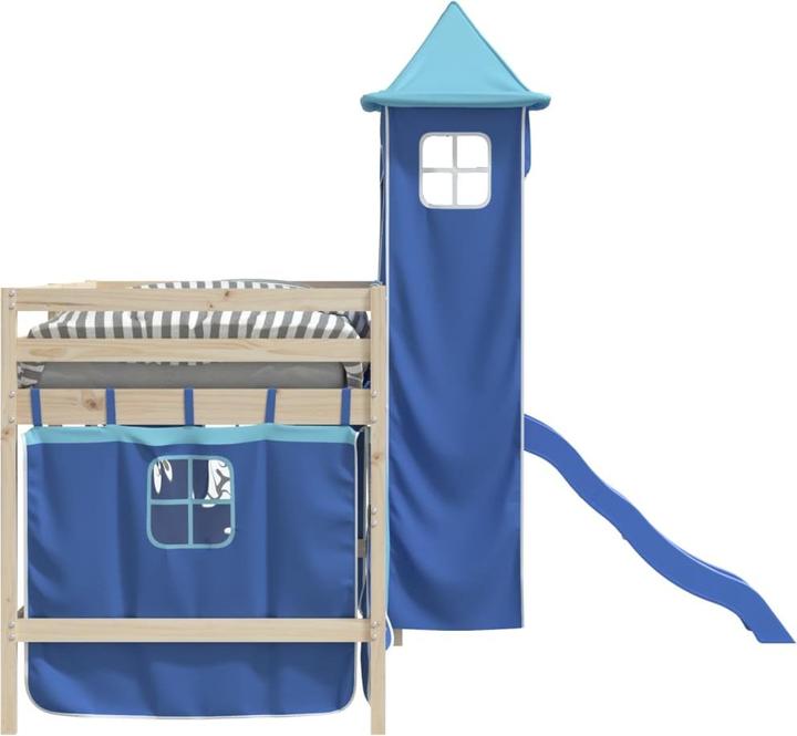 Immagine prodotto VidaXL Tende per letto a soppalco con torre Poliestere blu, colore
