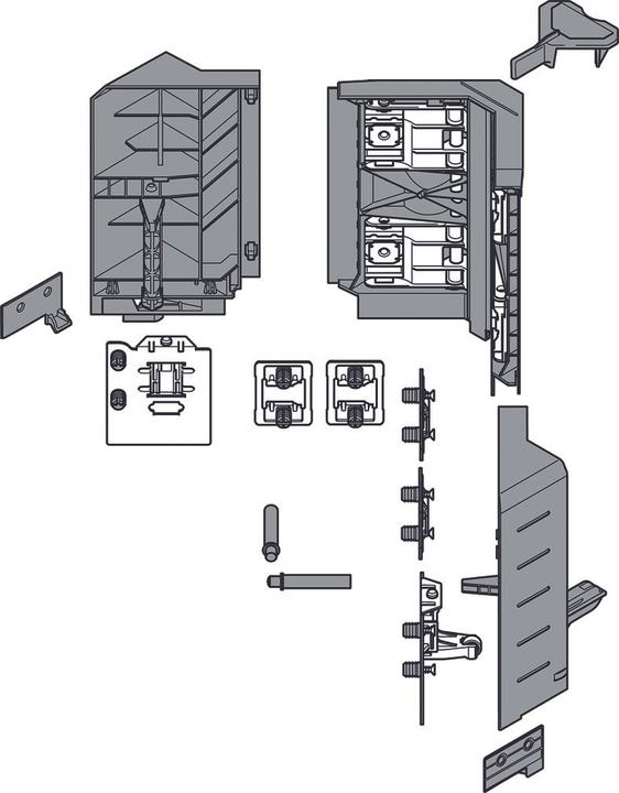 Produktbild Blum Space-Corner Syncromotion-Set TANDEMBOX antaro C