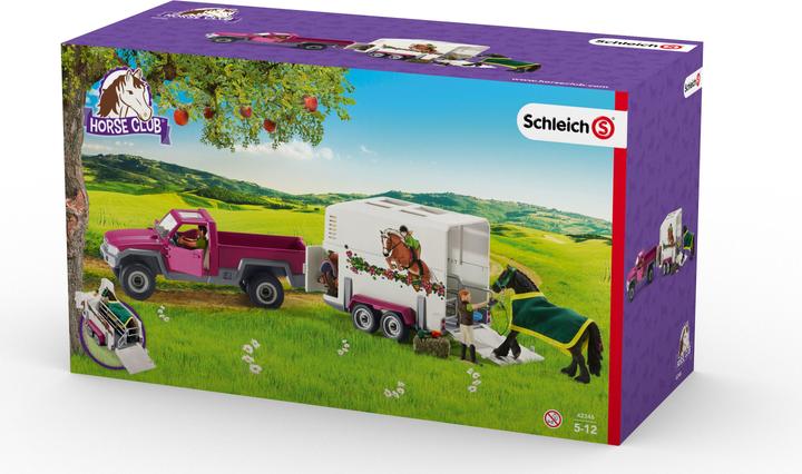Actual product image Schleich Pick-up with horse trailer