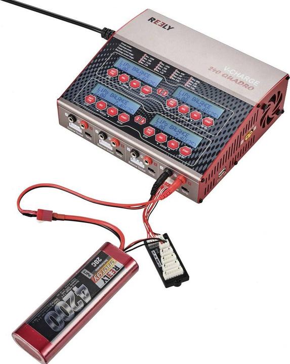 Produktbild Reely V-Charge 240 Quadro Modellbau-Multifunktionsladegerät 12 V, 230V 12A LiPo, LiIon, LiFePO, LiH