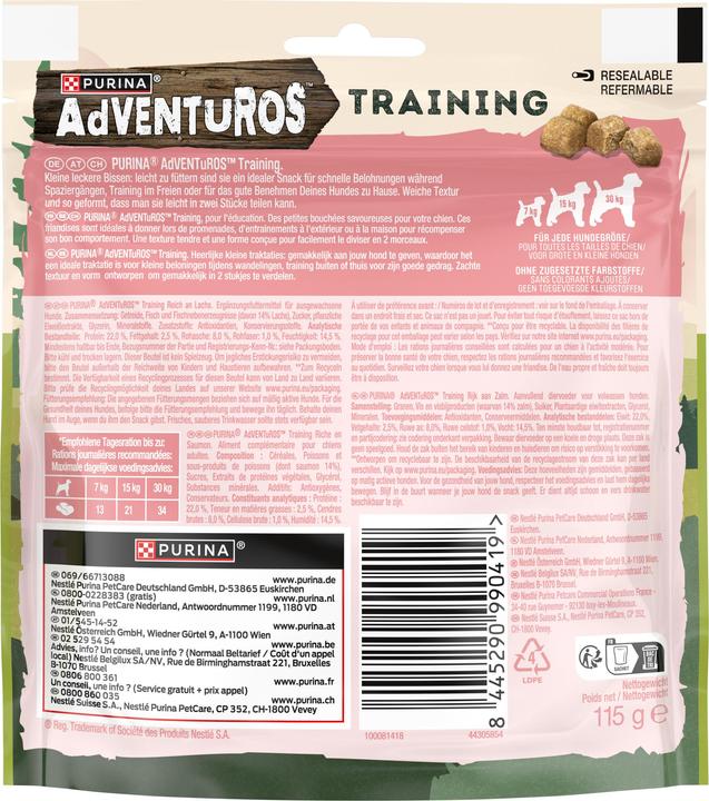 Actual product image Adventuros Training salmon (Adult, 1 pcs., 115 g)