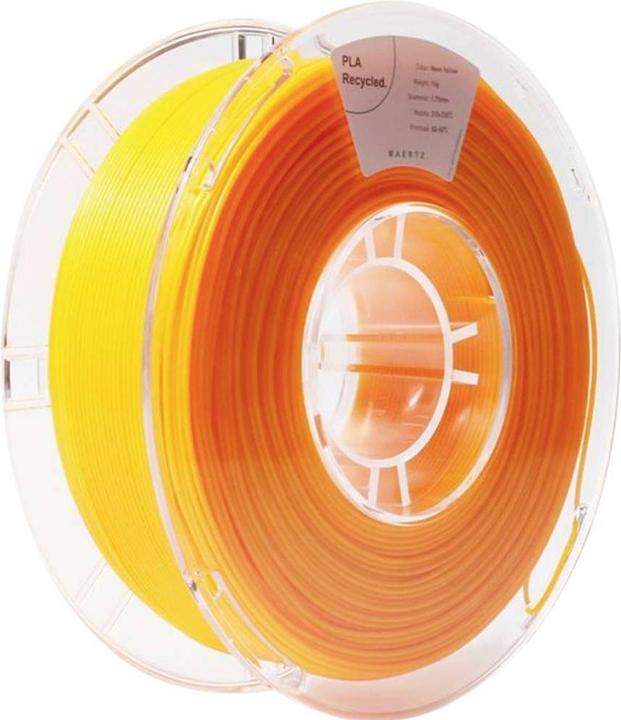 Immagine prodotto Maertz PLA riciclato giallo neon 1,75 1.000 g (PLA, 1.75 mm, 1000 g, Giallo)