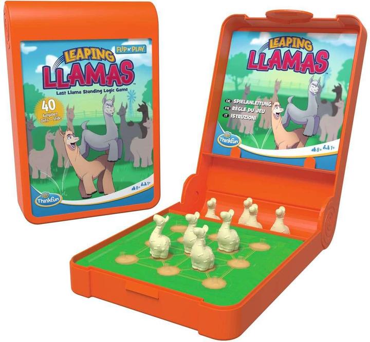 Actual product image Ravensburger ThinkFun 76545 - Flip N' Play Leaping Llamas - the logic game, for children and adults 8+ (German, French, Italian)