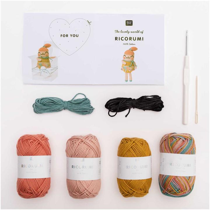 Produktbild Rico Design Häkelset Creative Ricorumi Crazy Cute Family Girl