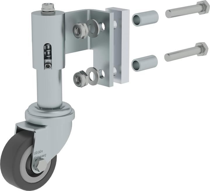 Image du produit Munk Roulette à ressort pour escabeau Roulette pivotante à ressort droite ï¿½ 50 mm (Escabeau)