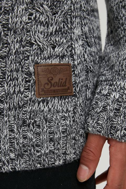 Immagine prodotto Solid Pankraz Maglione In Maglia Grossa Pullover Maglieria Da Donna Con Colletto Troyer In Cotone 10 (M)