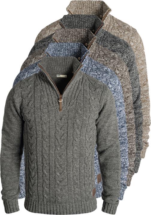 Immagine prodotto Solid Pankraz Maglione In Maglia Grossa Pullover Maglieria Da Donna Con Colletto Troyer In Cotone 10 (XXL)