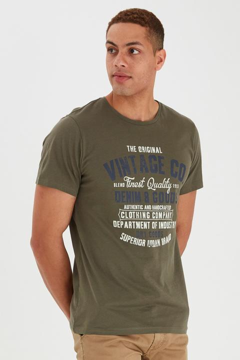 Immagine prodotto Blend Vadim Magliette T-Shirt A Maniche Corte Con Stampa Da Uomo Con Girocollo Taschino In Cotone 10 (S)