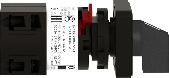 Actual product image Schneider Electric Cam switch 1-Pos 10A 2-pole