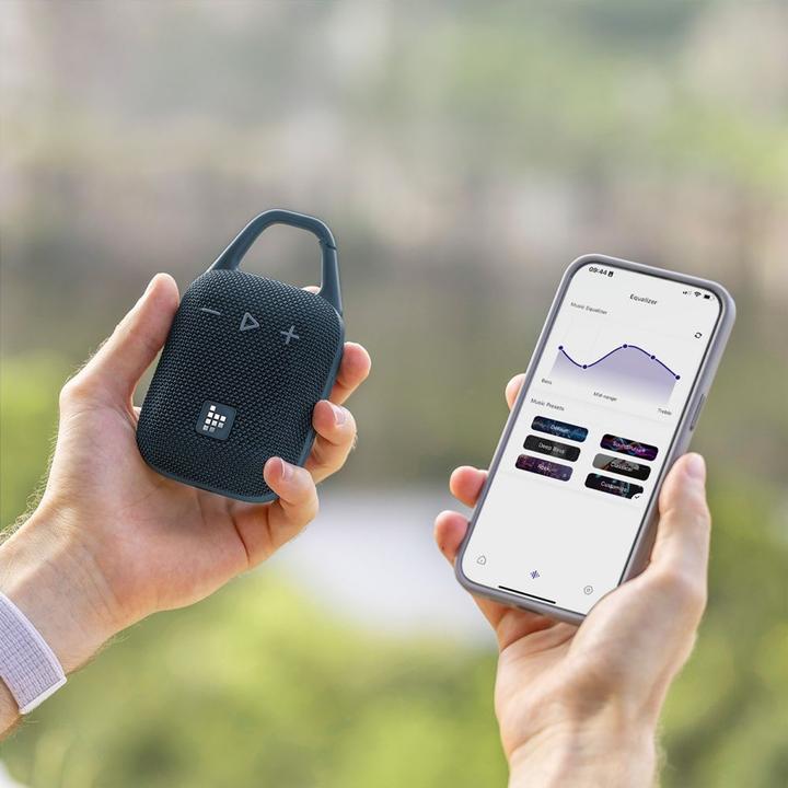 Actual product image Tronsmart Mirtune H1 8W Bluetooth 5.3 Wireless Speaker - Blue (20 h, Electrical connection)