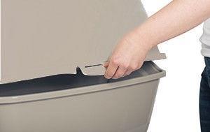 Actual product image Rotho Bailey Eco (Cat litter box closed)