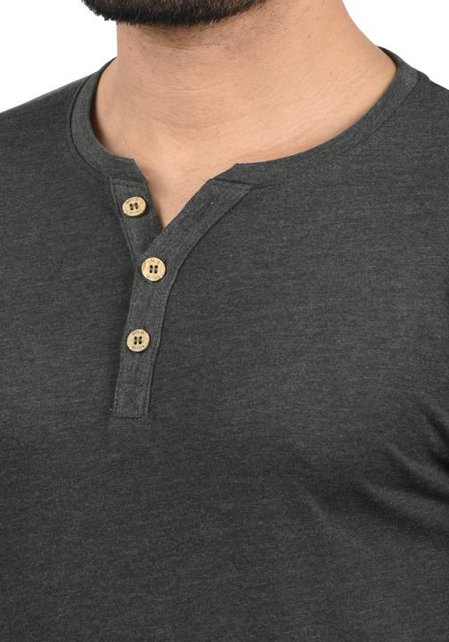 Immagine prodotto Solid Volko Maglia Maglie A Maniche Lunghe Da Uomo Con Collo Grandad (M)