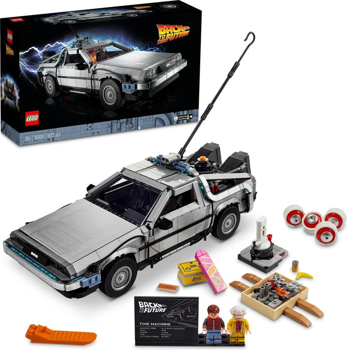 Actual product image LEGO Time machine from Back to the Future (10300, LEGO Icons, LEGO Rare Sets)