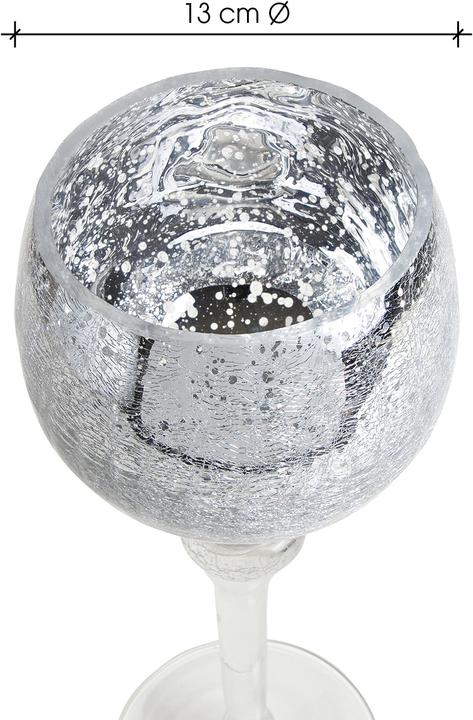 Image du produit G. Wurm Set de lanternes calice craquant argent 30, 35, 40 (3 x)