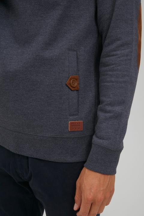 Actual product image Blend Achlias Men's Sweatshirt Sweat Shirt Jumper With High-Neck Buttons And Pockets (XXL)