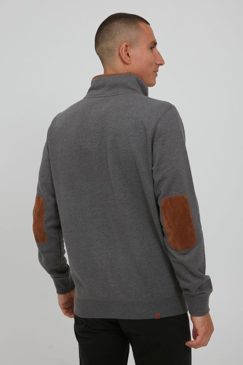 Actual product image Blend Achlias Men's Sweatshirt Sweat Shirt Jumper With High-Neck Buttons And Pockets (L)