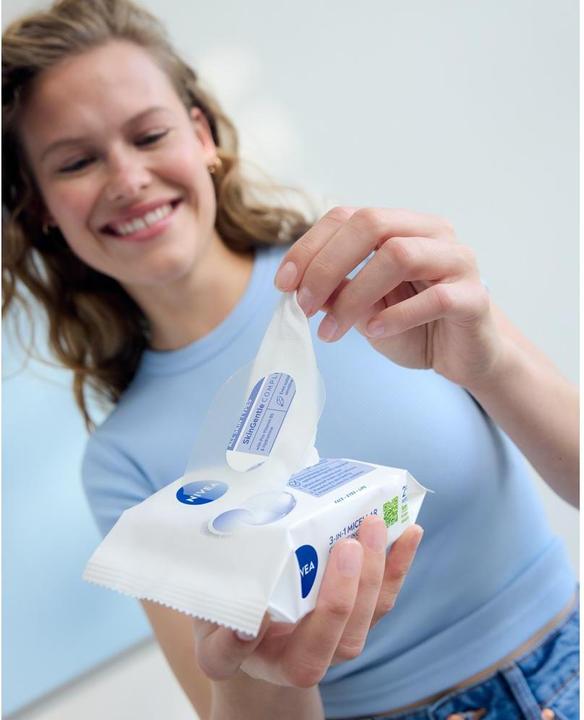 Image du produit NIVEA 3in1 Erfrischende Reinigungstücher (Chiffons de nettoyage, 25000 ml)