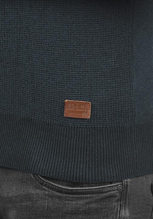 Immagine prodotto Blend Ganbolf Maglione In Maglia Grossa Pullover Con Colletto Troyer In Cotone 100% Stampa (L)