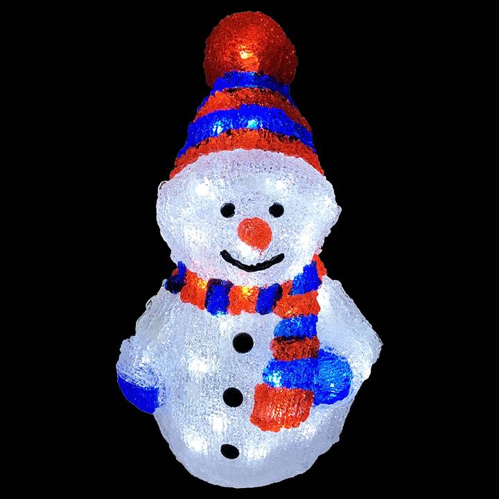 Produktbild Inda-Exclusiv Acryl Schneemann 40 LEDs kaltweiss Weihnachtsbeleuchtung Aussen