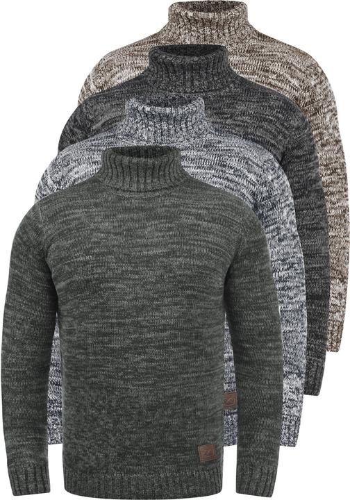 Image du produit Solid Philaremo Pull-Over À Col Roulé Pull Tricot Pour Homme Avec Col Roulé 100% Coton (XXL)