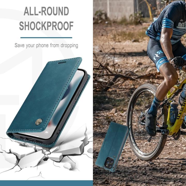 Actual product image König Design Case Mobile Protection for Apple iPhone 13 Pro Case Flip Cover Case Cover Blue New (Apple iPhone 13 Pro)