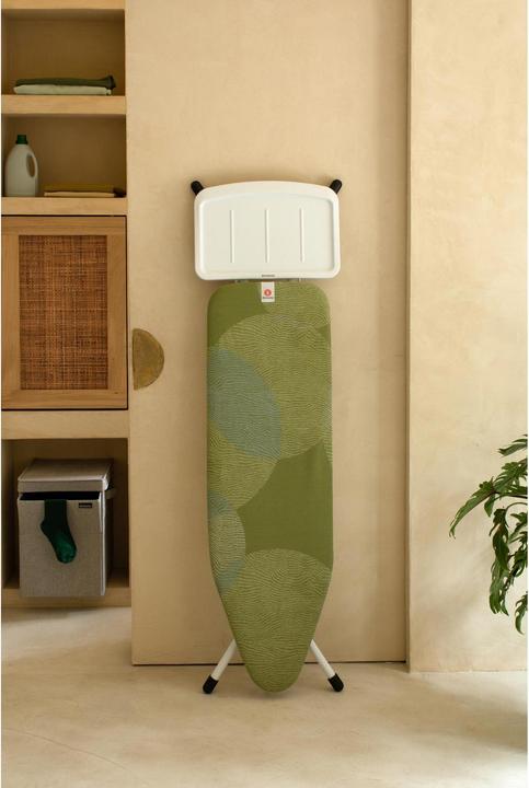 Immagine prodotto Brabantia Asse da stiro con ripiano per stazione a vapore Calm Rustle 124 x 38 cm (124 x 38 cm)