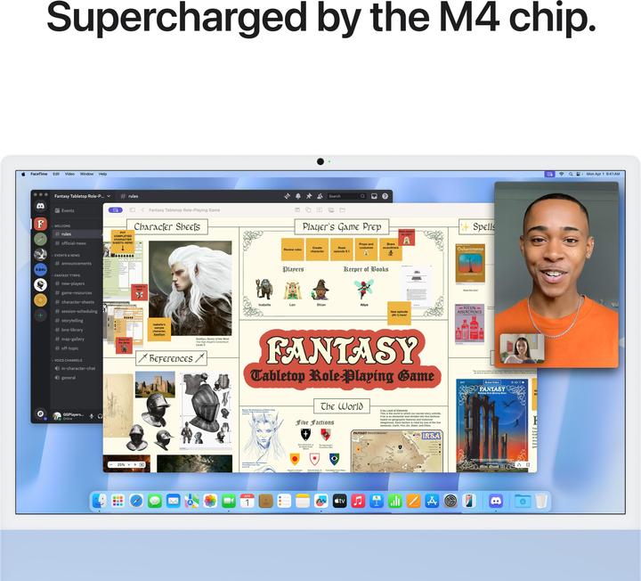 Produktbild Apple iMac 2024 (M4, 24 GB, 1000 GB, Apple M4 10-Core)