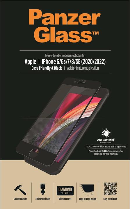 Produktbild PanzerGlass Case Friendly (1 Stück, Apple iPhone 7, Apple iPhone 6s, Apple iPhone 8, Apple iPhone 6, Apple iPhone SE)