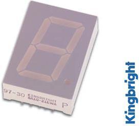 Immagine prodotto Velleman Display a una cifra da 25 mm a catodo comune giallo
