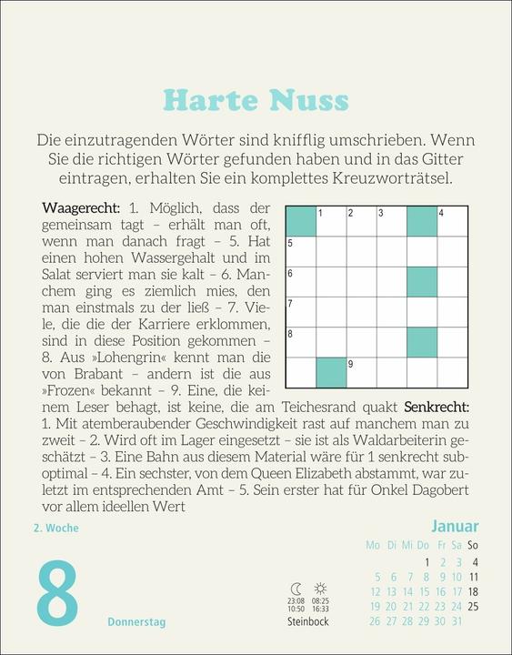 Energie-Label Stefan Heine Rentnerrätsel Tagesabreisskalender 2026 (Harter Einband, Deutsch)