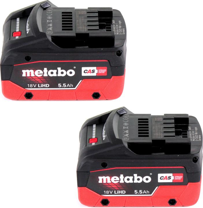 Image du produit Metabo AG 18 Souffleur sur batterie 18 V + 2x batterie LiHD 5,5 Ah + chargeur (Fonctionnement sur batterie, Aspirateurs à feuilles)