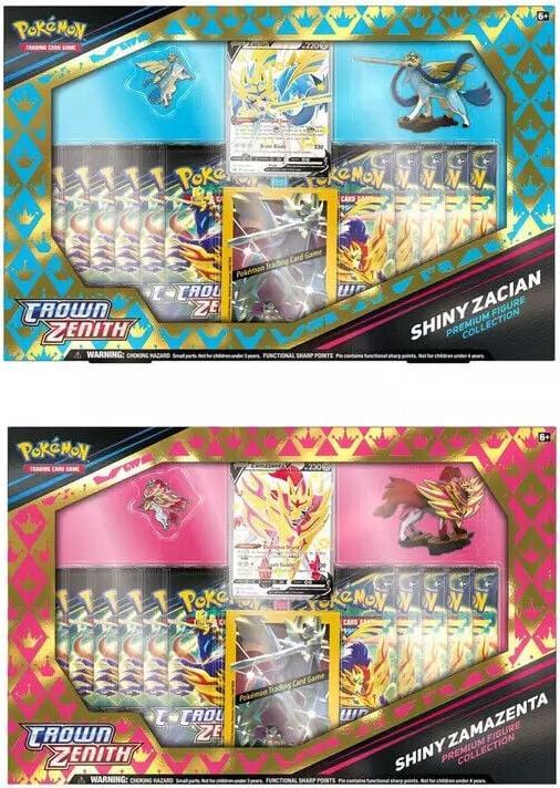 Image du produit Pokémon Zacian/Zamazenta Premium Figure Box (Anglais, Pack de boosters)