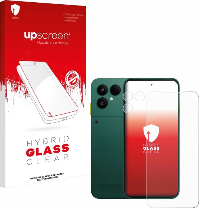 Produktbild upscreen Schutzglas Schutzfolie Displayschutz Display Schutz Glas Folie klar (1 Stück, Fairphone (Gen. 6))