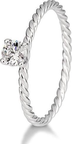Breuning Verlobungsring Kordel (57, 750/18 K Gold)