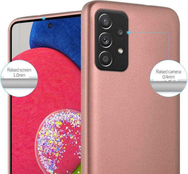 Actual product image Cadorabo TPU Matt Metallic Sleeve (Samsung Galaxy A52, Samsung Galaxy A52 5G, Samsung Galaxy A52s 5G)