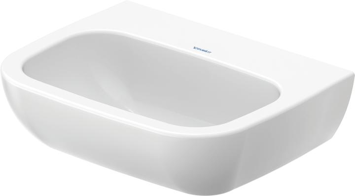 Produktbild Duravit Waschtisch D-CODE MED o ÜL m HLB 550x430mm ohne Hahnloch weiss (430 mm, 550 mm)