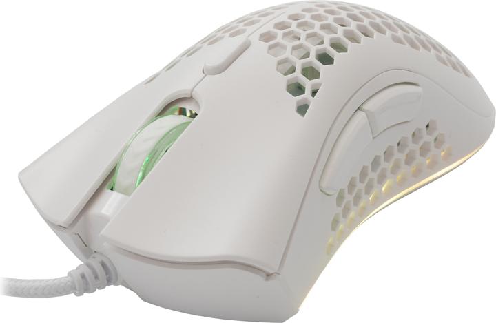 Actual product image Baracuda Gaming Mouse CORAL, 6D, 12800 dpi, White (BGM-031) (Cable)