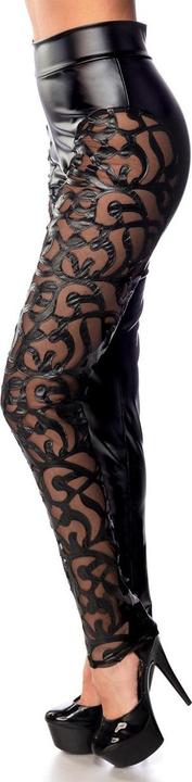 Actual product image Saresia Semi-sheer leggings with a floral pattern (M)